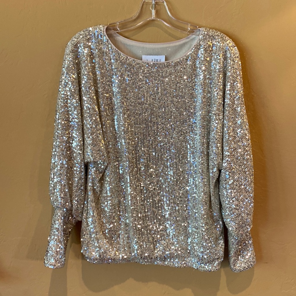 JOSEPH RIBKOFF sequin top